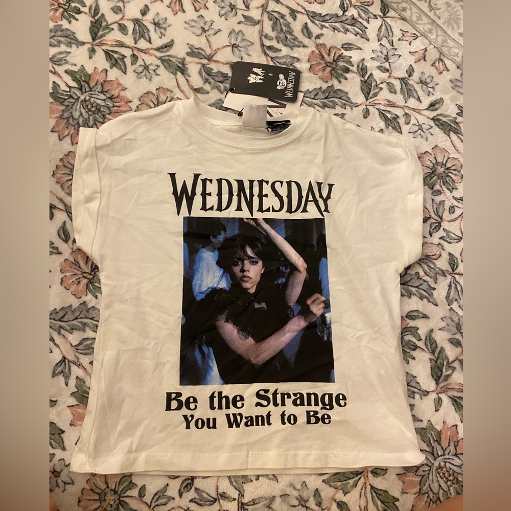 Zara Wednesday shirt nwt size 6-7